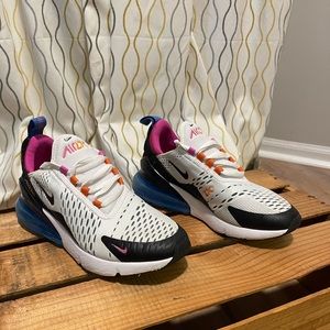 NIKE AIR MAX 270 WHITE-BLACK-MAGMA ORANGE